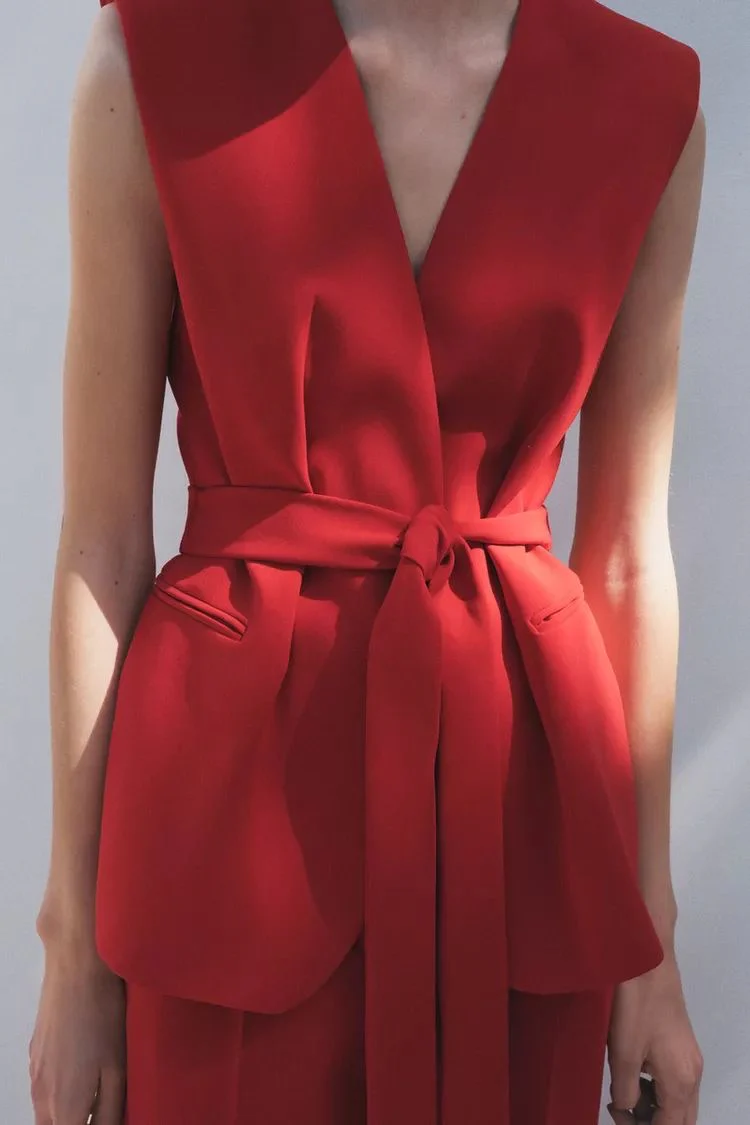 Alala Red Blazer Pant Set - Image 3