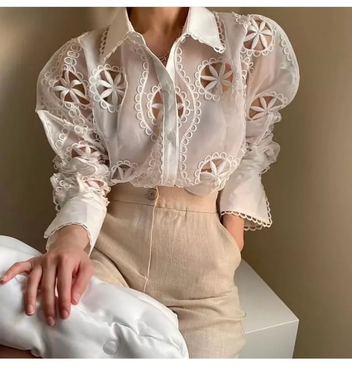 Angela Cut work Shirt - Image 3
