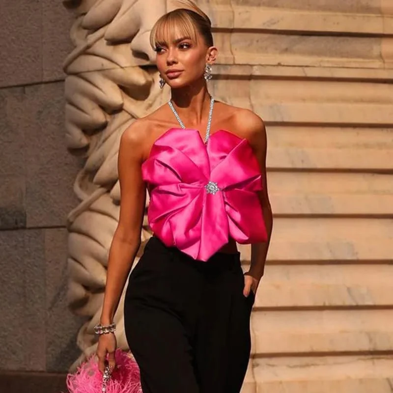 Area Crystal Halter Top - Image 3