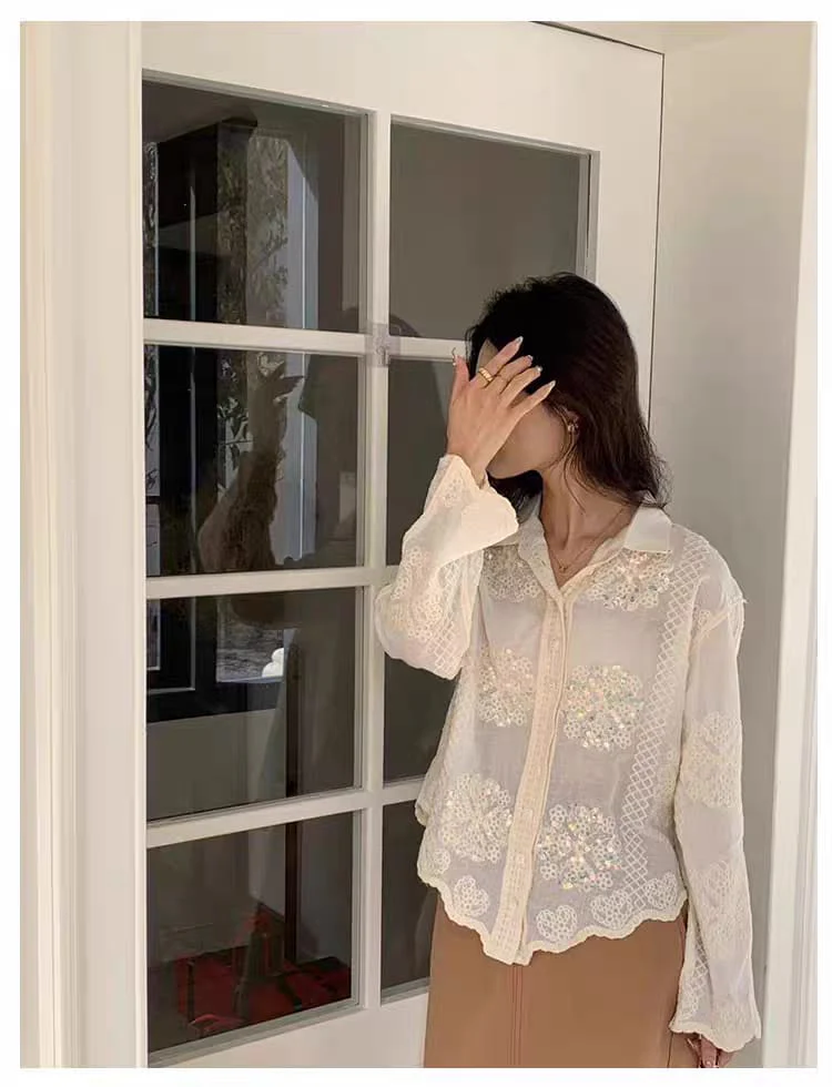 Aza Luxe Crochet Shirt - Image 5