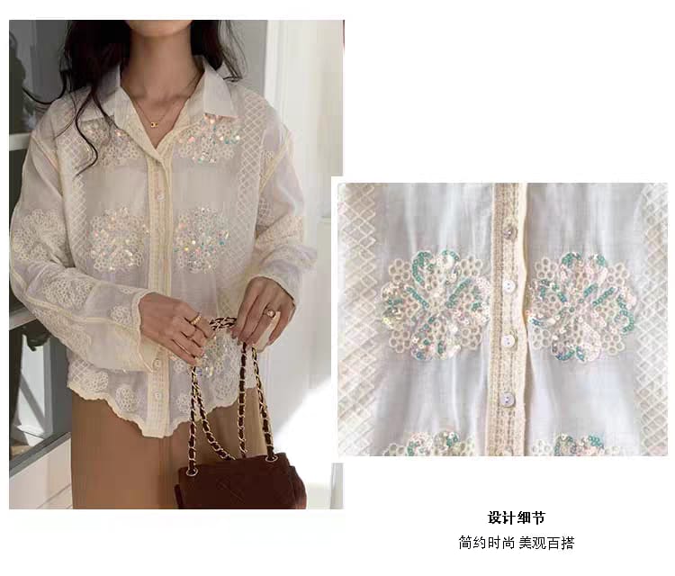 Aza Luxe Crochet Shirt - Image 6