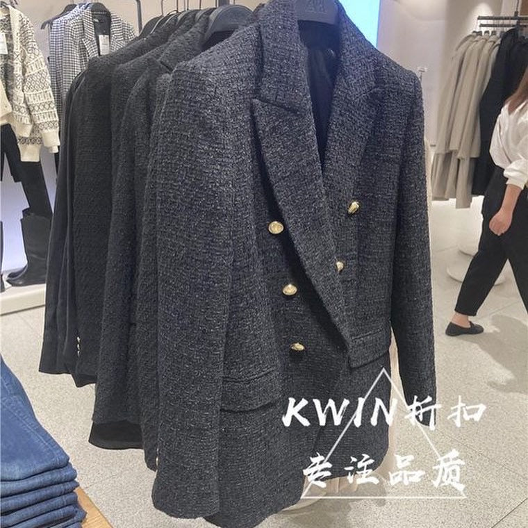 Black Tweed Blazer - Image 3