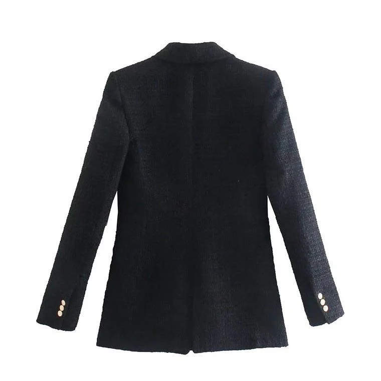 Black Tweed Blazer - Image 4