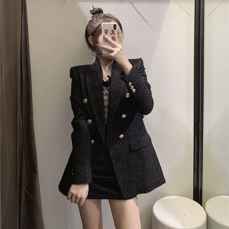 Black Tweed Blazer - Image 5