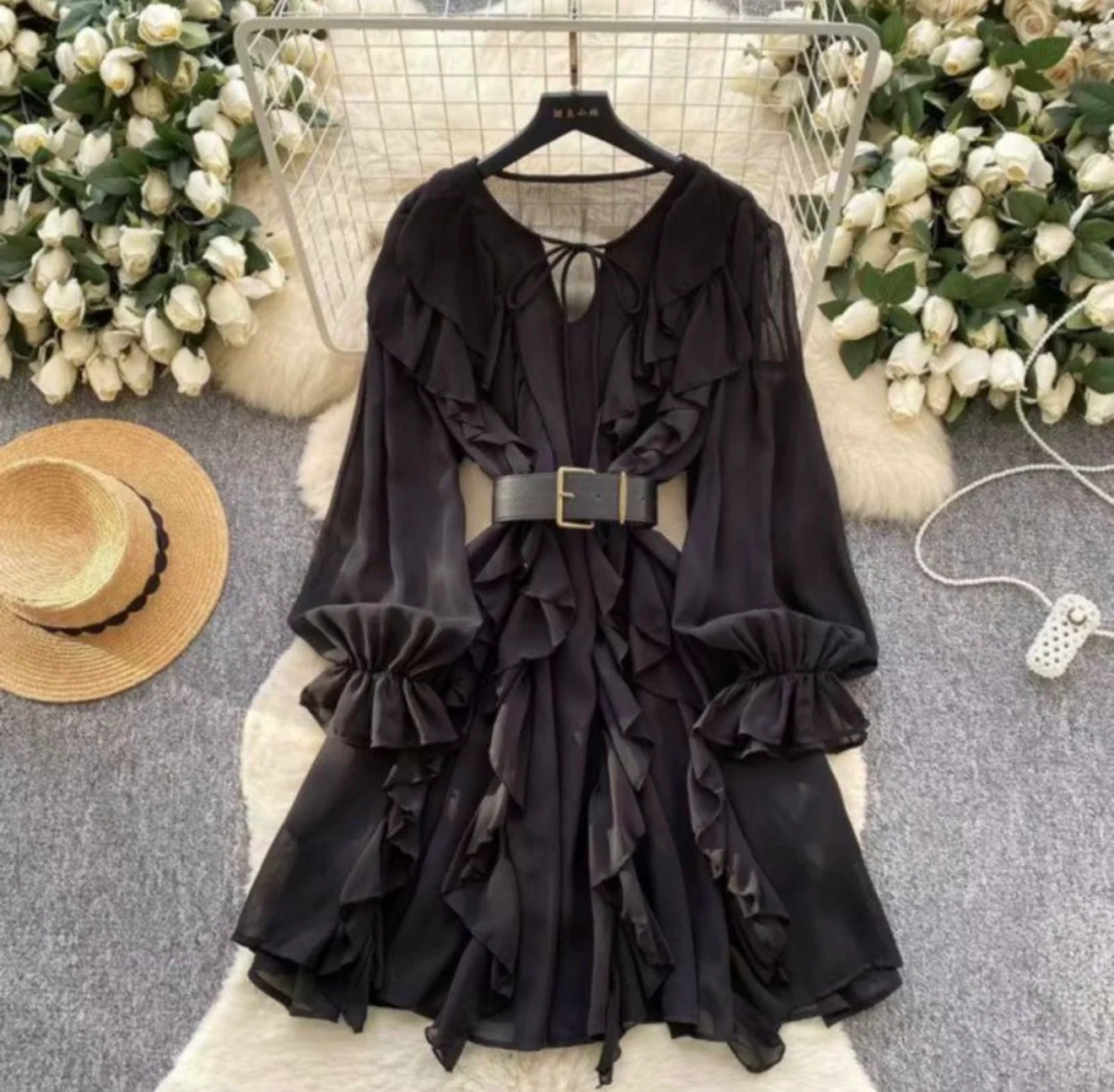 Boca Ruffle Dress - Image 3