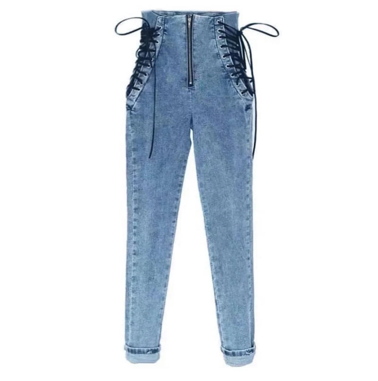 Buckle Up Denim Pants - Image 3