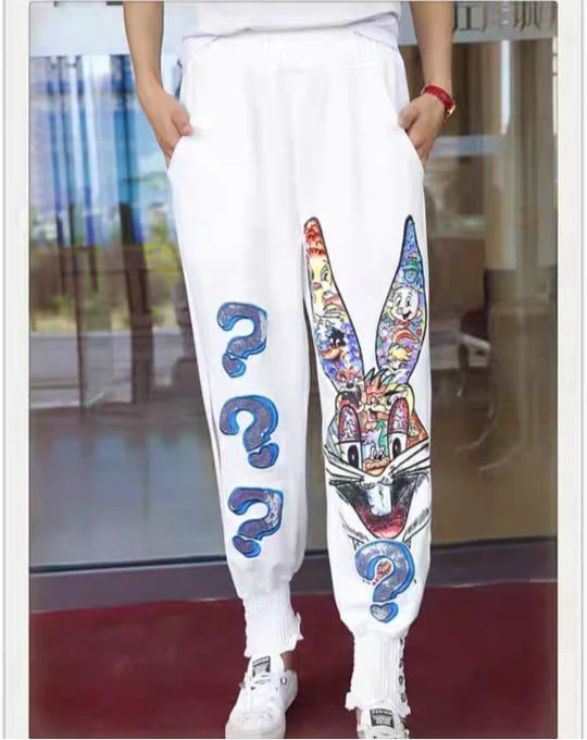 Bunny Embellished Track Pants - Image 4