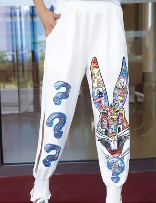Bunny Embellished Track Pants - Image 5