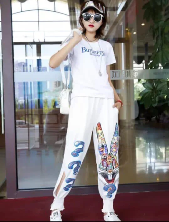 Bunny Embellished Track Pants - Image 7