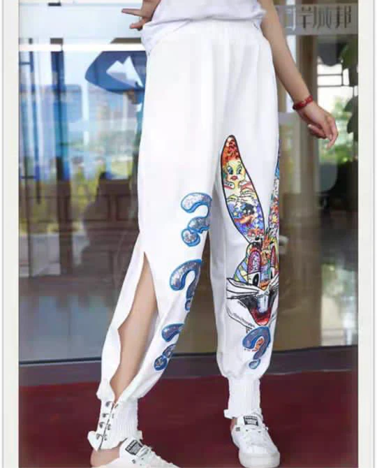 Bunny Embellished Track Pants - Image 8