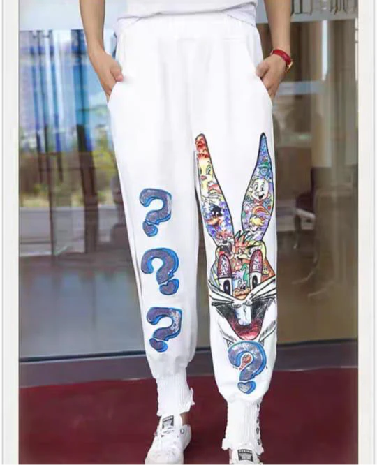 Bunny Embellished Track Pants - Image 9