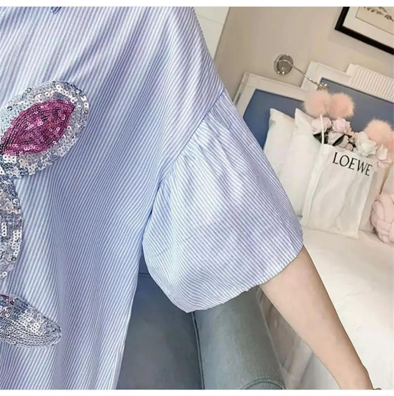 Bunny Sequins Shirt Dress - Image 3