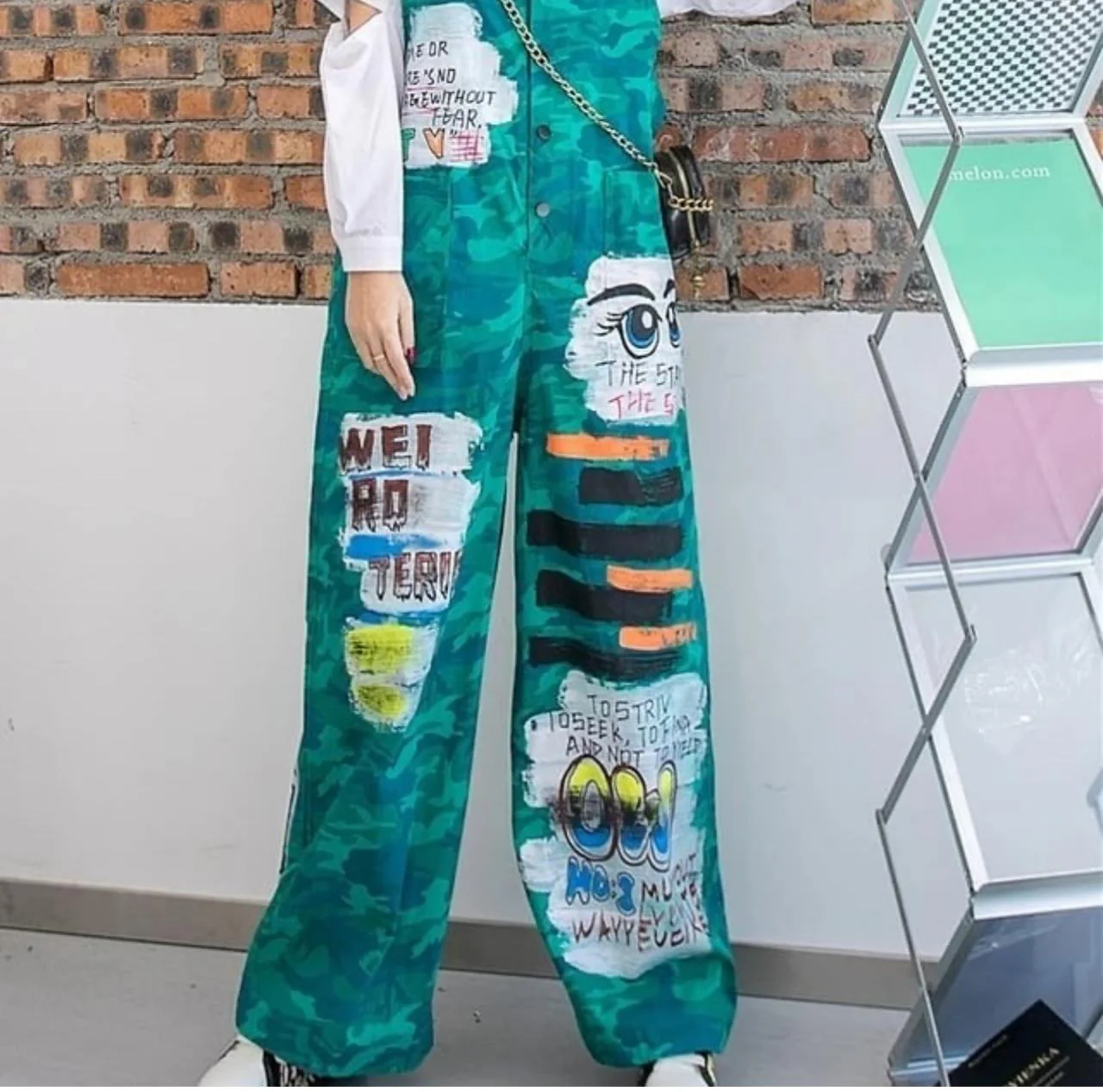 Camouflage Safari Style Overall Jumpsuit - Image 5