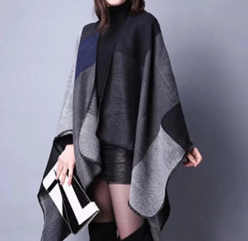 Cashmere Vintage Plaid Shawl - Image 3