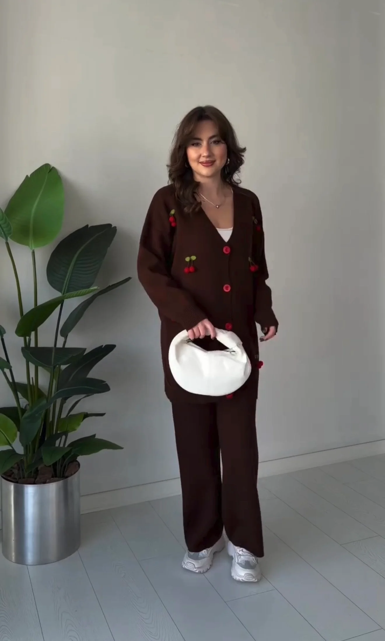 Cherry knitted Warm Cords Set - Image 5