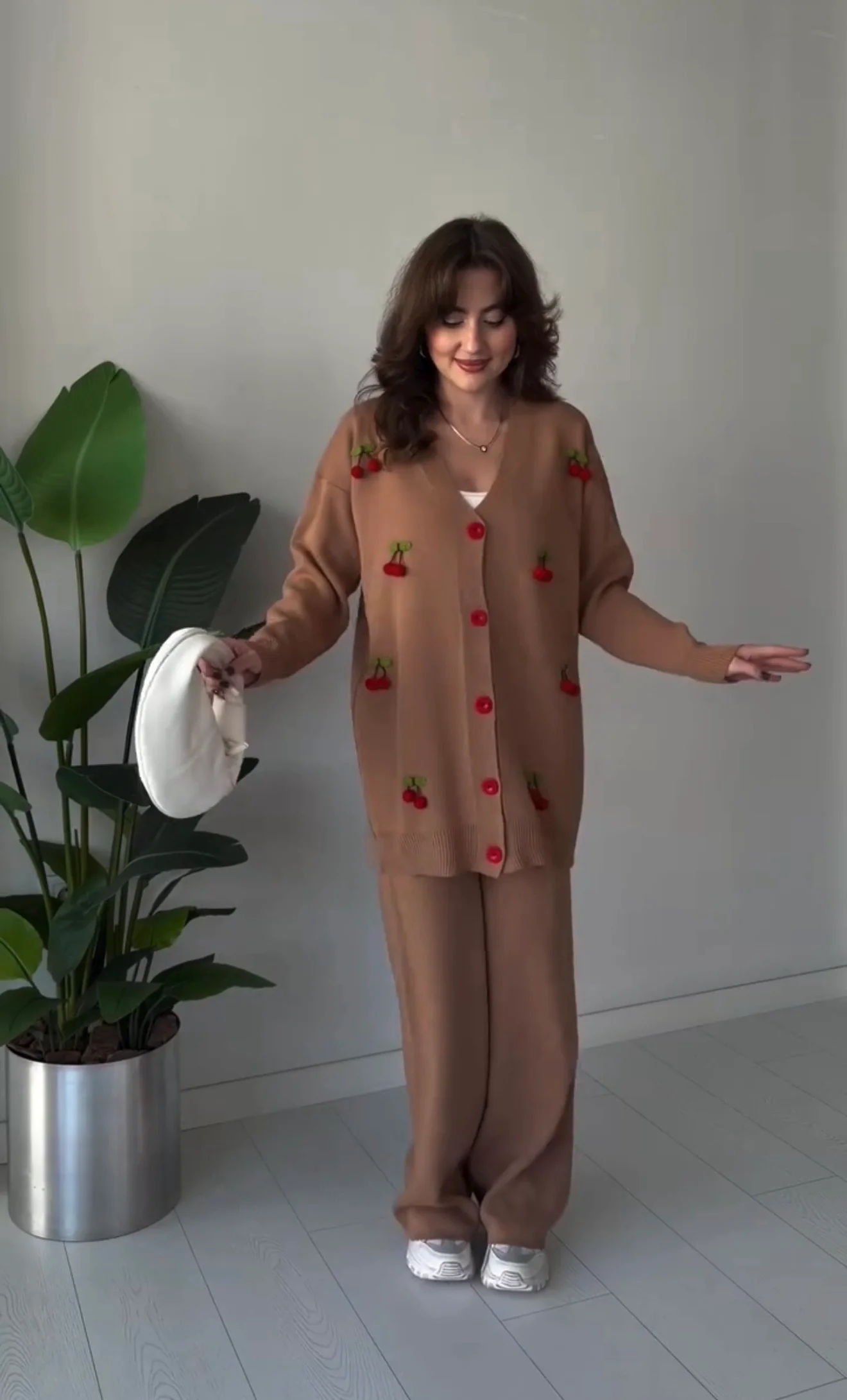 Cherry knitted Warm Cords Set - Image 8