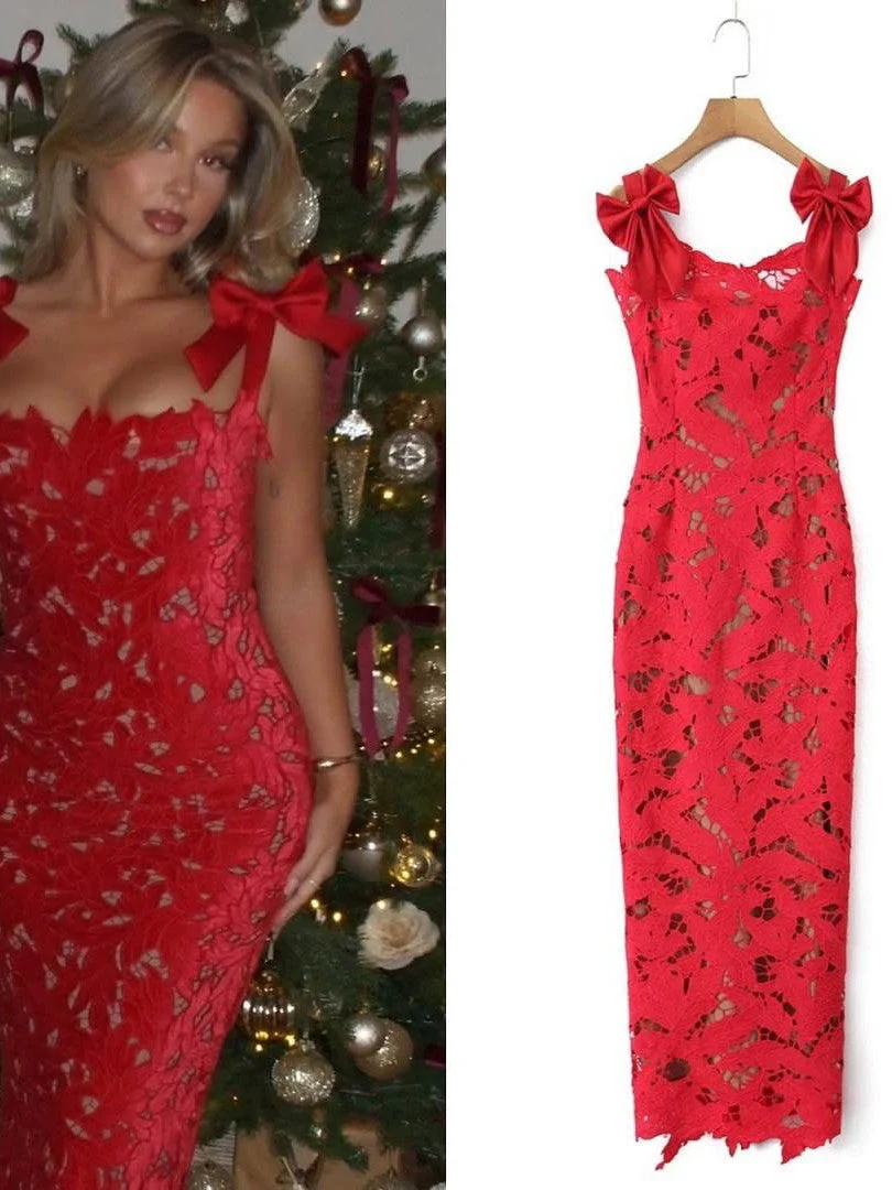 Christiana Luxe Lace Dress - Image 2