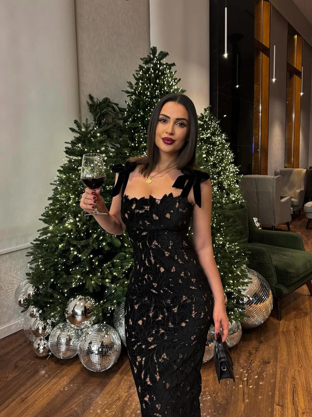 Christiana Luxe Lace Dress - Image 4