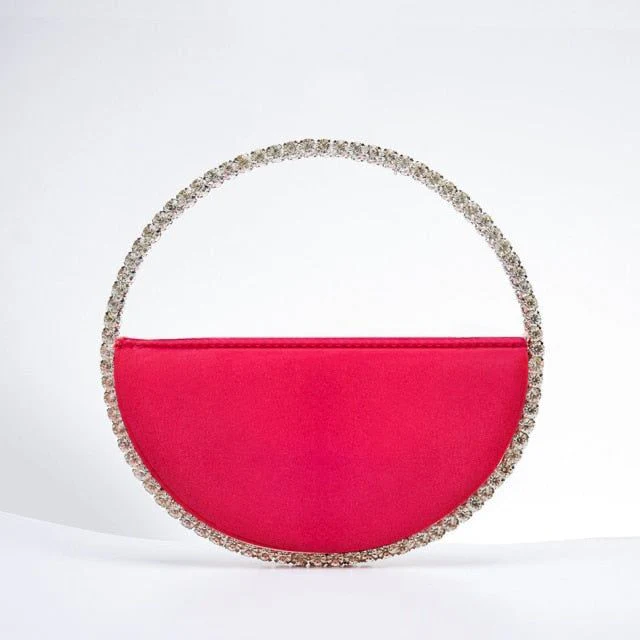 Christina rhinestone round clutch - Image 5