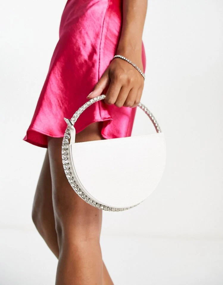 Christina rhinestone round clutch - Image 6