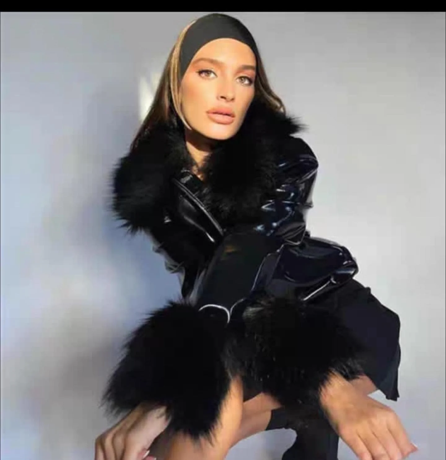 Chyla Leather Fur Jacket - Image 3