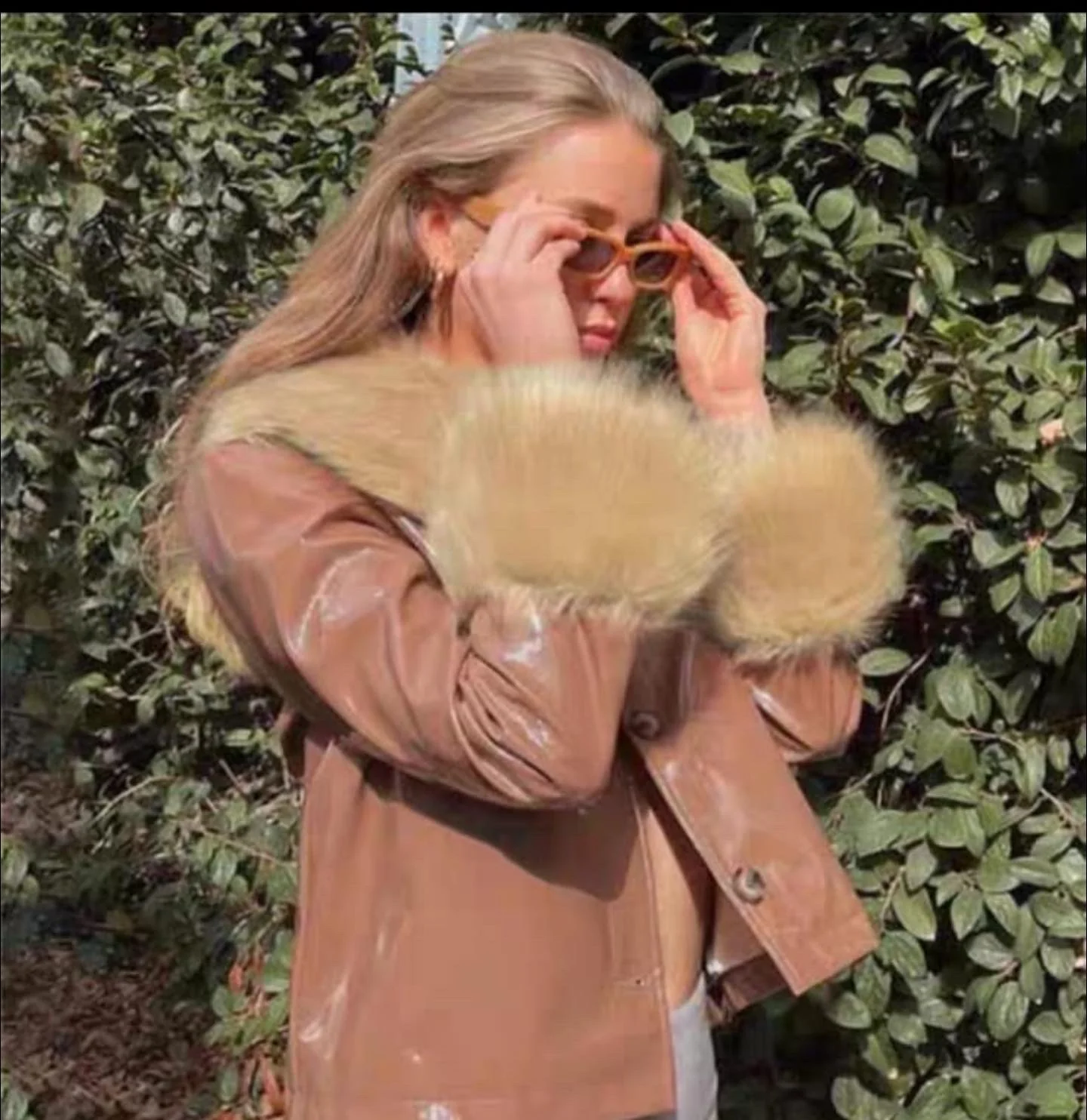 Chyla Leather Fur Jacket - Image 8