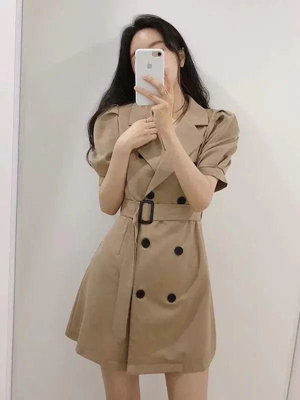Classic Luxe Trench Dress - Image 3