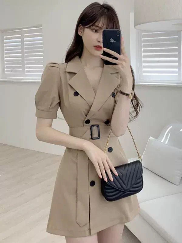 Classic Luxe Trench Dress - Image 4