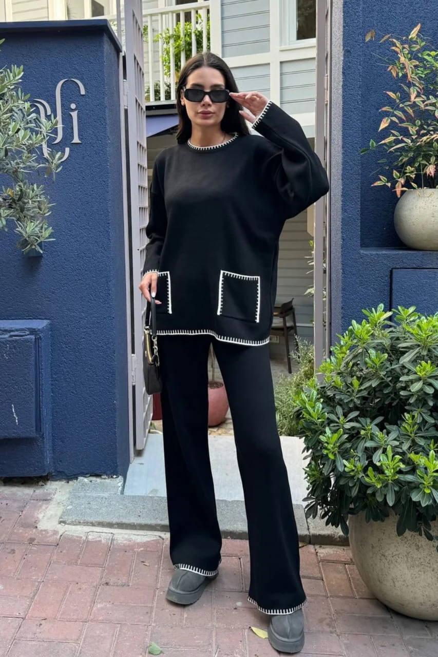 Cloe Contrast Trim Cordset - Image 2