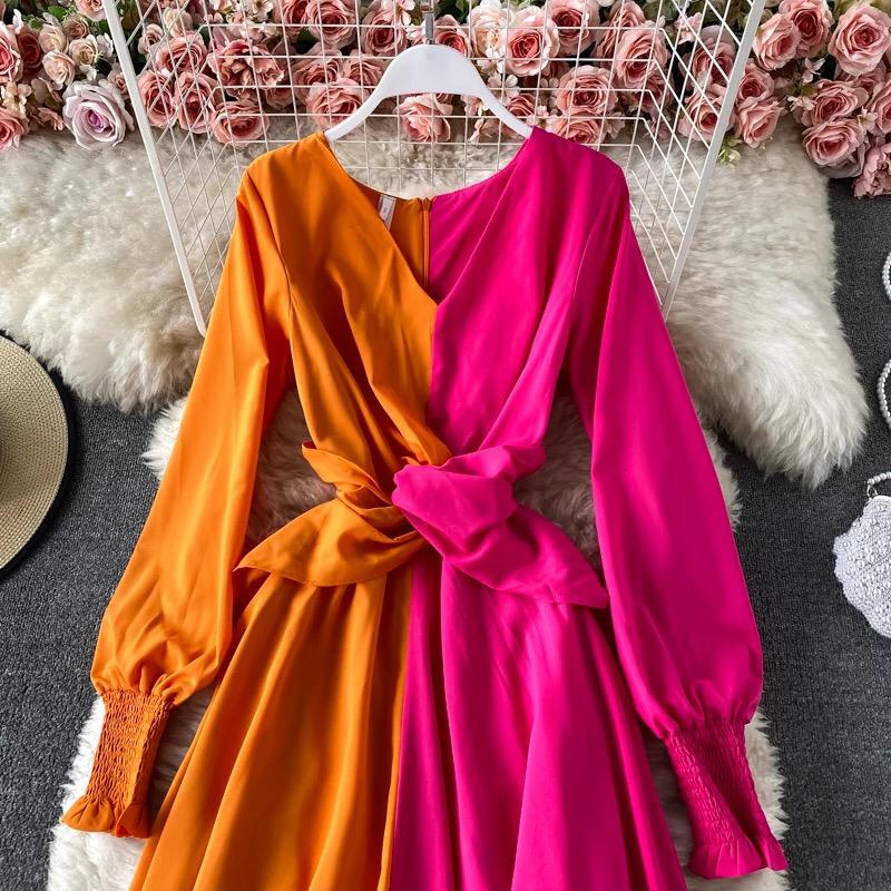 Colour Block Maxi Dress - Image 3