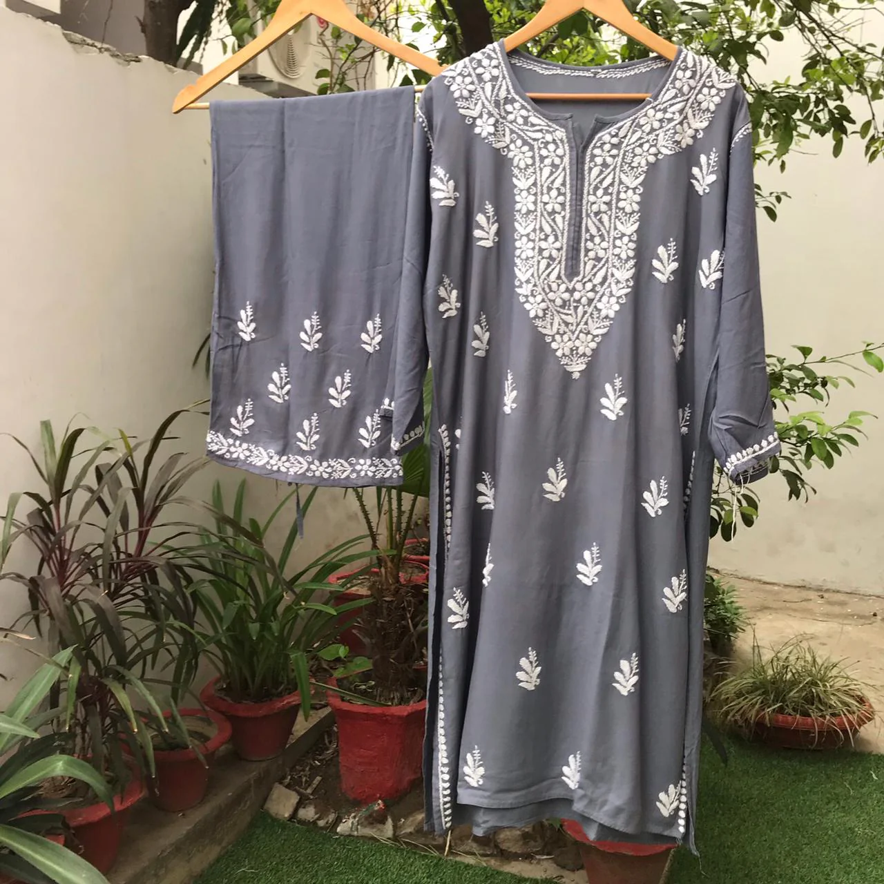 Cotton kurti plazzo sets - Image 2
