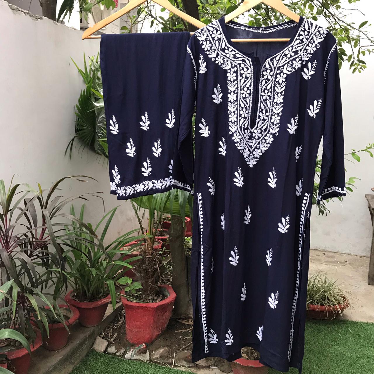 Cotton kurti plazzo sets - Image 3
