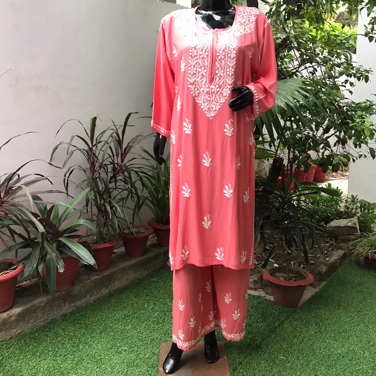 Cotton kurti plazzo sets - Image 5