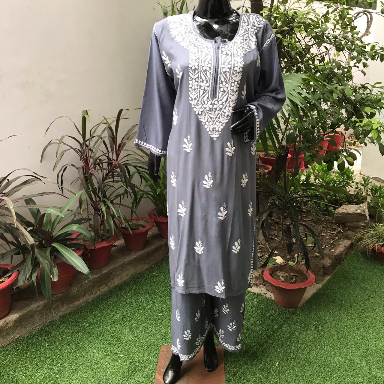 Cotton kurti plazzo sets - Image 8