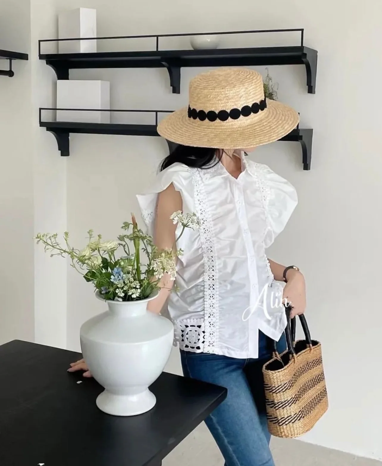 Cotton Lace Shirt - Image 3