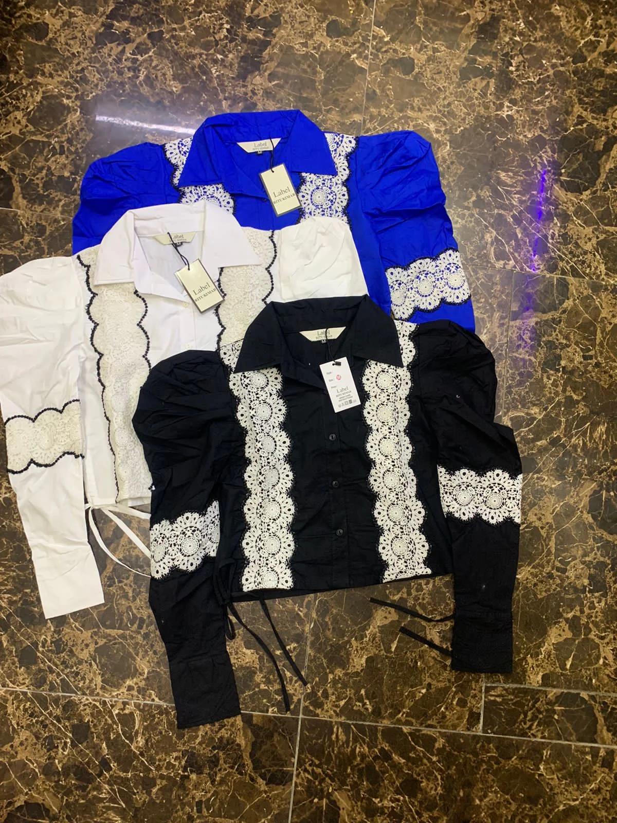 Cotton Lace Work Shirt - Image 2