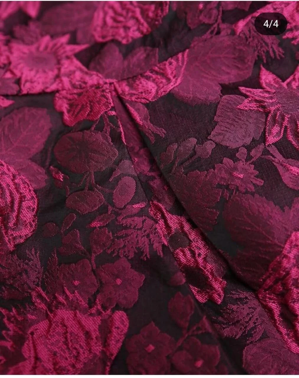 Crimson Bloom Luxe Dress - Image 5