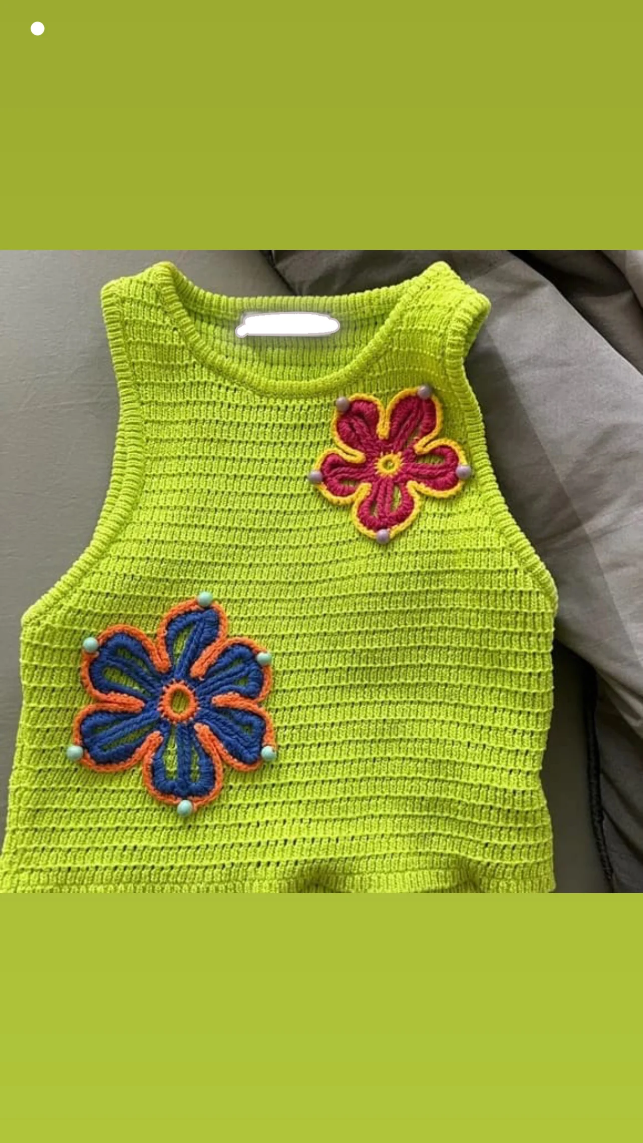 Crochet Knit Top - Image 2