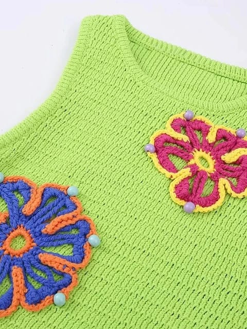 Crochet Knit Top - Image 3