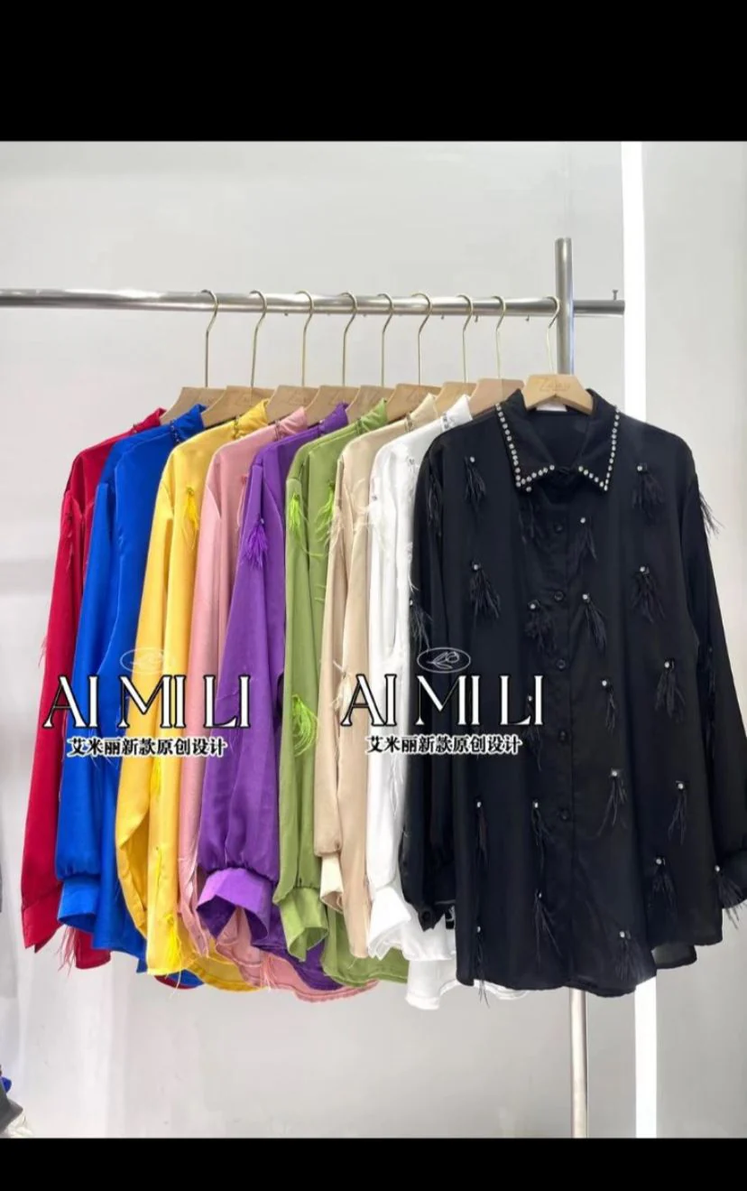 Crystal Embellished Fur Luxe Shirt - Image 8