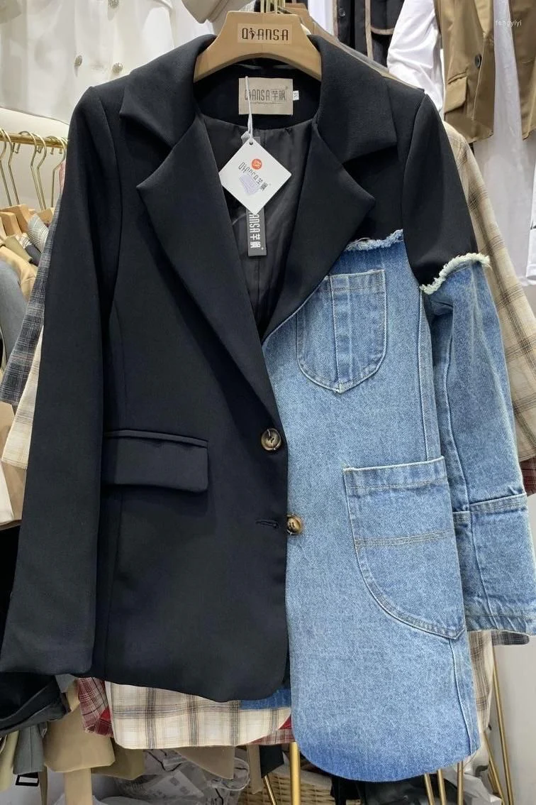 Denim Blazer Jacket - Image 2