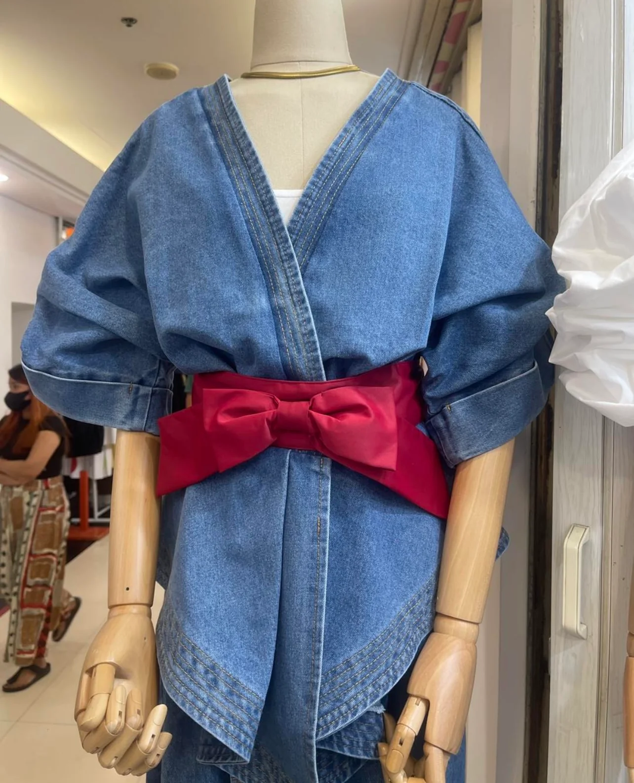 Denim Bow Bluose - Image 4