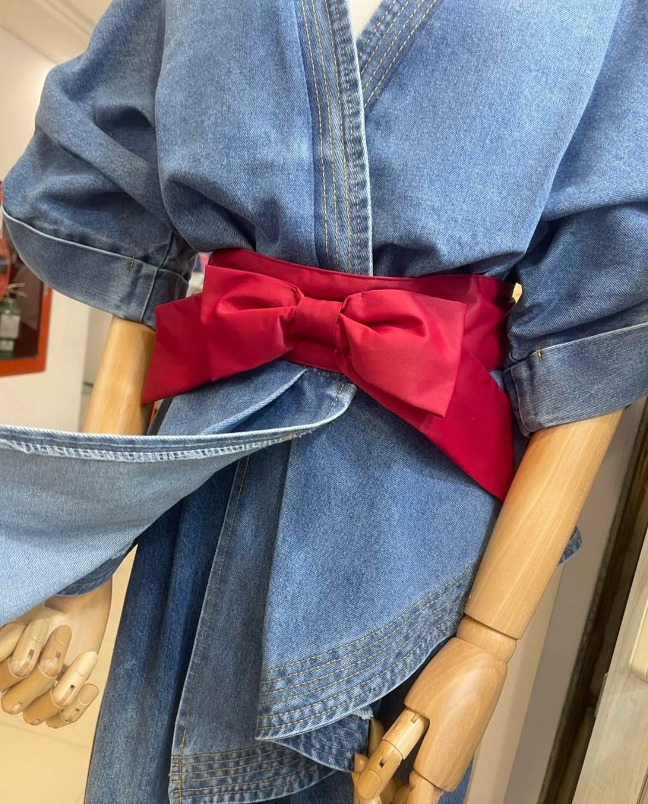 Denim Bow Bluose - Image 5