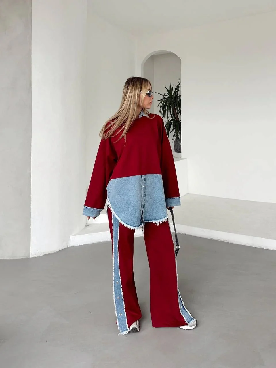 Denim Trim Statement Cords - Image 2