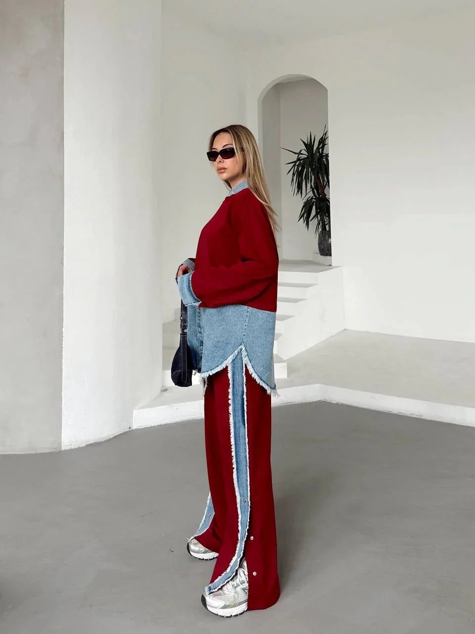 Denim Trim Statement Cords - Image 5