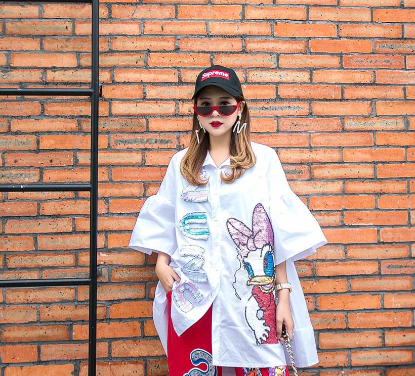 Donuld Duck Shirt Dress - Image 2