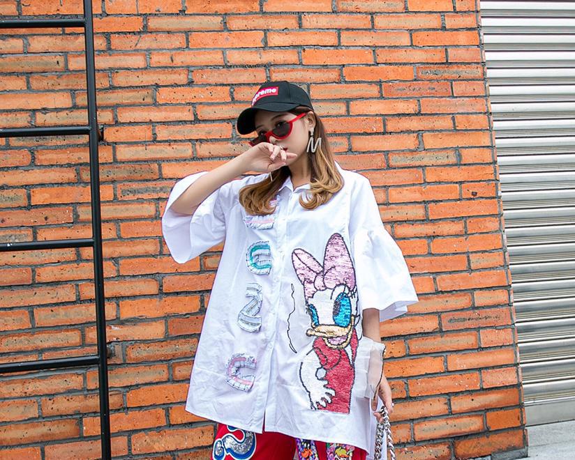 Donuld Duck Shirt Dress - Image 3