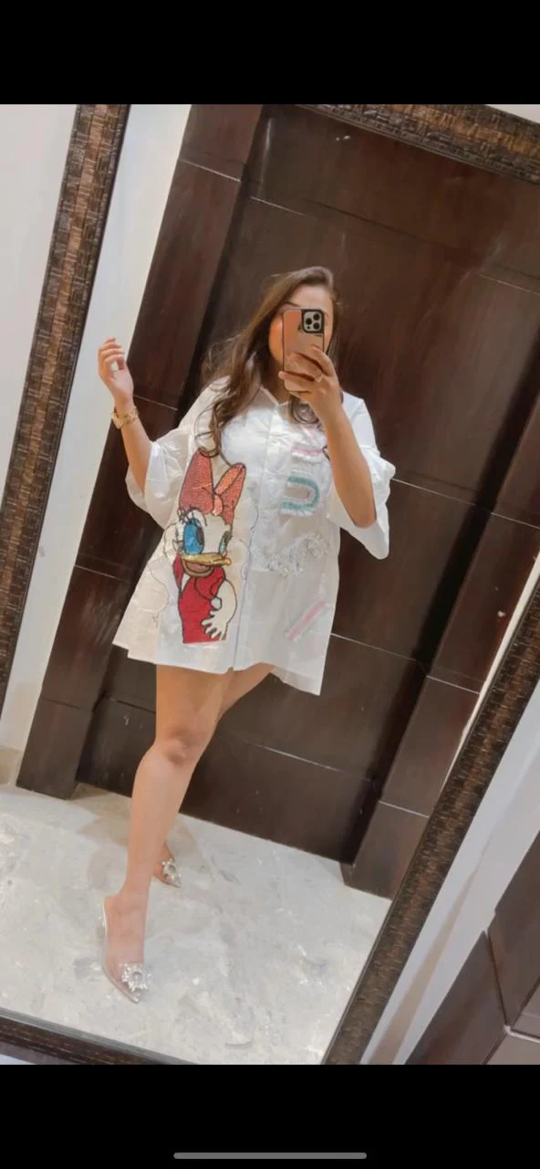 Donuld Duck Shirt Dress - Image 7