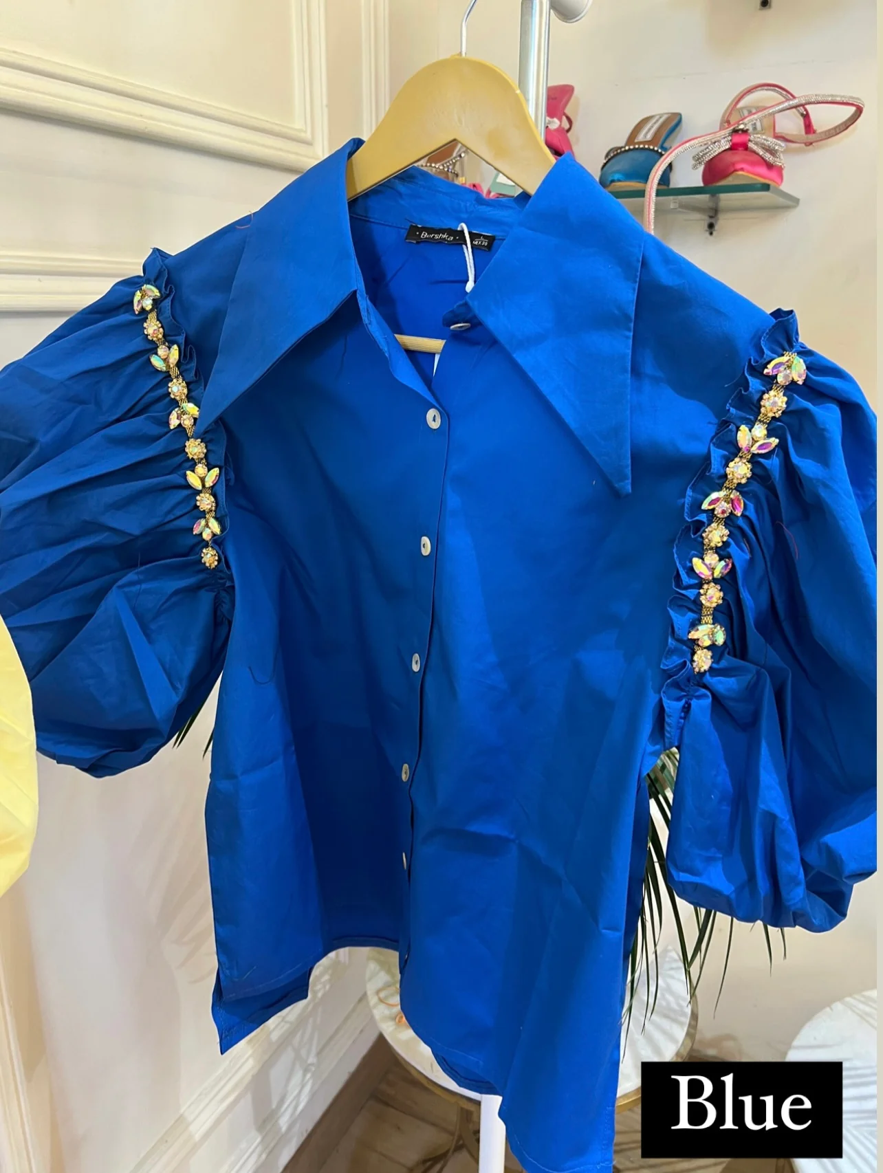 Embellished Puff Sleeve Shirt - Image 10