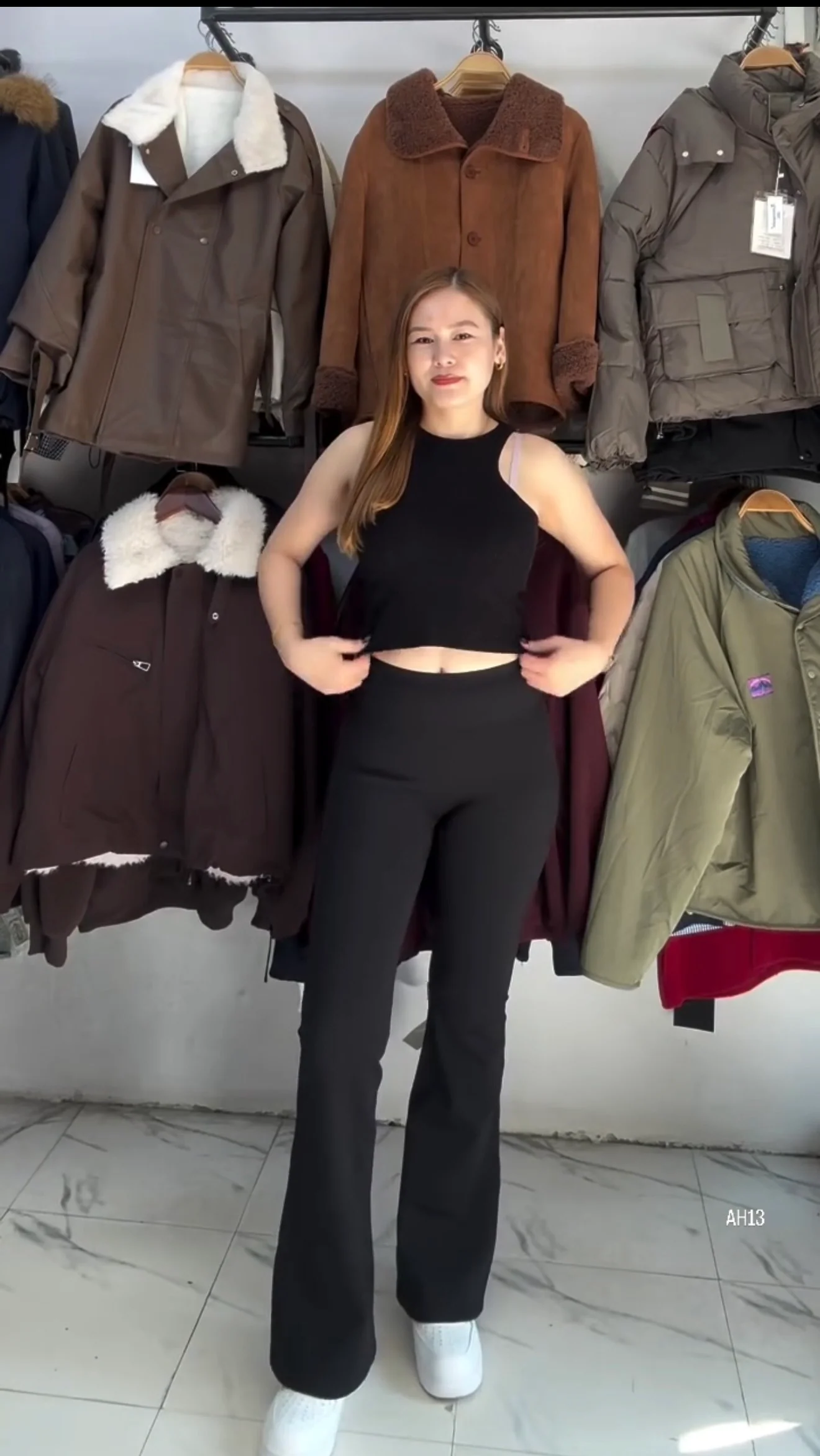 Fleece Bell Bottom Pants